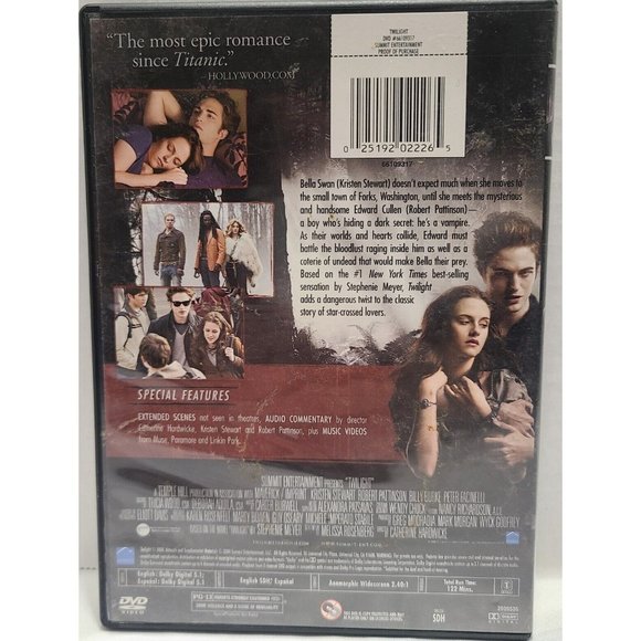 Twilight (DVD, 2009) - Picture 2 of 2